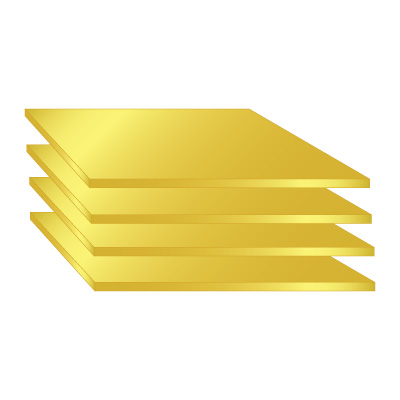 Anodized Aluminium Sheet - Gold G7-G9